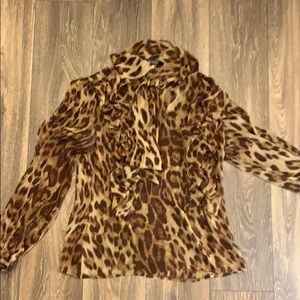 Leopard print blouse